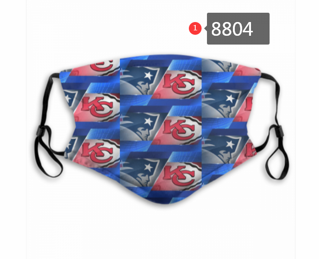 2020 Kansas City Chiefs Dust mask with filter->nfl dust mask->Sports Accessory